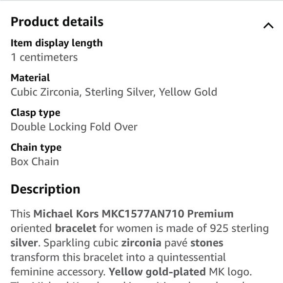 Michael Kors Sterling Silver MK Monogram Slider Bracelet - Picture 3 of 6